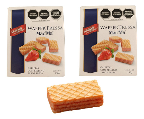 Galleta 7 Cajas De 150g C/u Waffer Fressa Oblea Mac Ma