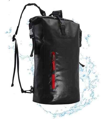 Mochila Impermeable Con Cierre Enrollable Flotante De Pvc De