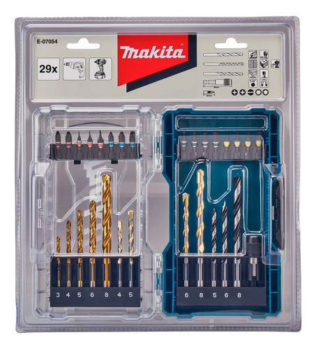 Kit De Acessórios Makita 29 Peças E-07054