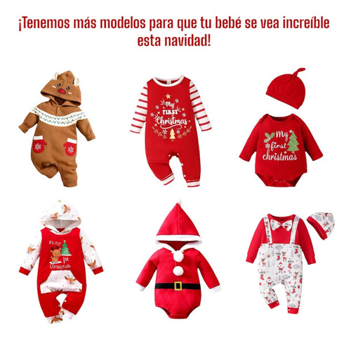 Ropa Primera Navidad Bebé Pants Con Capucha First Christmas
