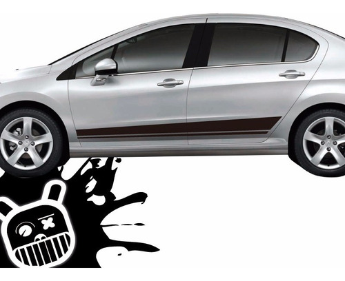 Calco, Ploteo Decorativo Lateral Knife Peugeot 408 !