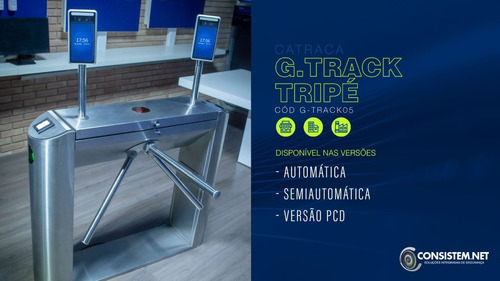 Catraca Balcão Semi Automática Tripé G-track Inox Garen