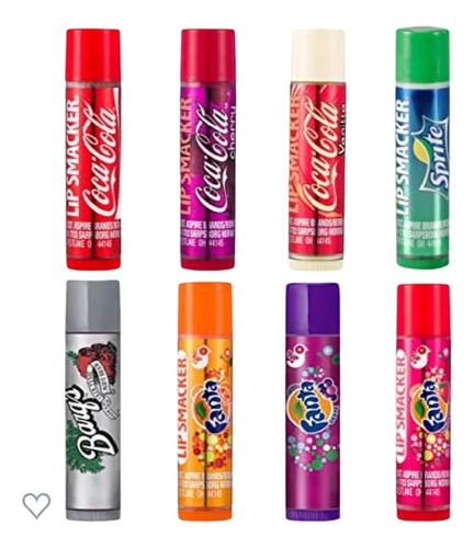 Lip Smacker Coca-cola Brillos Labiales De Sabores 8pc/1.12oz