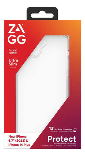 Funda Crystal Palace Transparente Para iPhone 15 Y 14 Plus