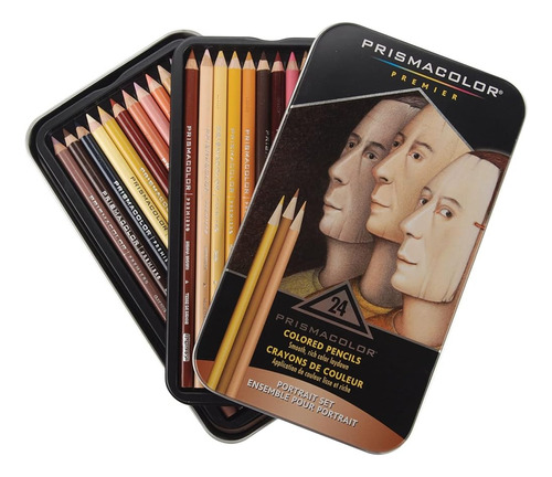 Prismacolor 2508r Premier Colored Pencil Portrait Tin, Set O