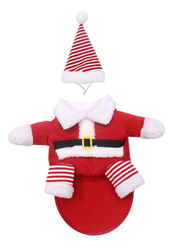 Traje De Navidad Para Mascotas Con Sombrero De Papá 3xl