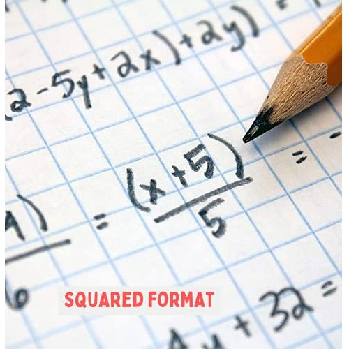 Cuaderno Espiral De Papel Milimetrado, 8.5 X 11 Pulgada...