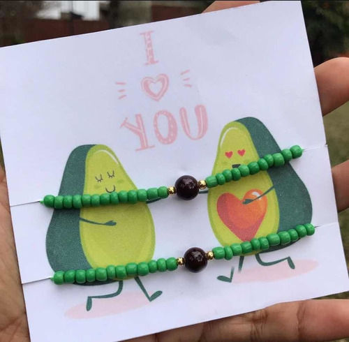 Pulseras De Pareja O Mejores Amigos Aguacate