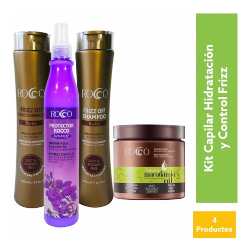 Kit Capilar Rocco Anti-frizz + Protector Térmico