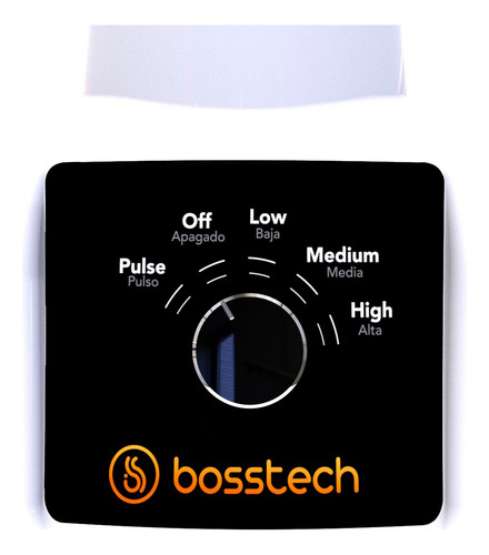 Licuadora 750w Vidrio 2l Perilla 3v Bosstech B3 Blanco