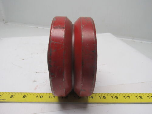 6 Cast Iron V Groove Caster Wheel W/bearing 1 Id 3-1/2 Ssc