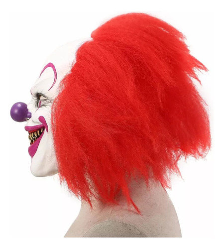 Máscara De Palhaço Assustador Para Halloween Adulto Horror
