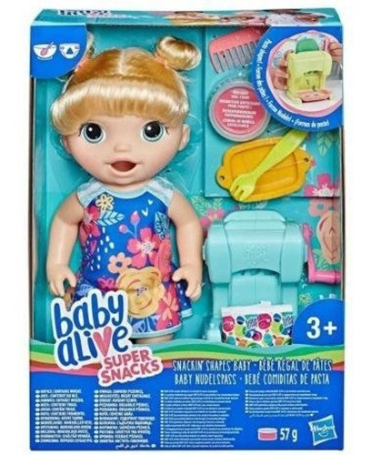 Linda Boneca Baby Alive Festa Das Massas Loira Hasbro E3694