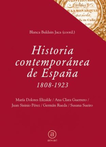 Historia Contemporanea De Espana 18081923  Juan Sisijyiossh