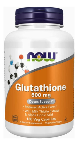 Now  Glutatión 500 Mg,  Tratamiento 4 Meses 