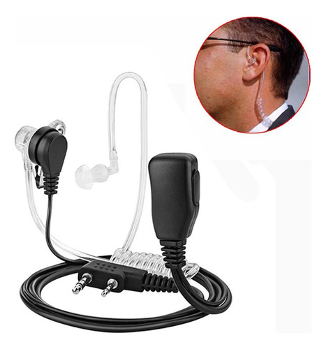 Auriculares Transparente Con Micrófono Ptt De 2 Pines Baofen