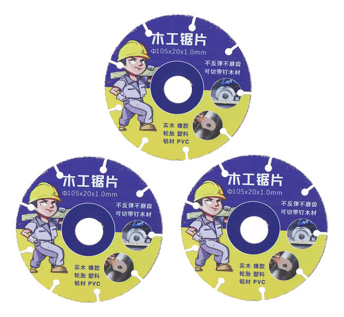 Saw Blade 3pcs Circular Incisive Clean Cutting Multi Purpose
