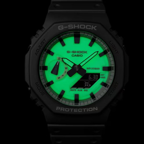 Reloj Casio G-Shock GA-2100 Brilla En La Oscuridad - Sumergible 200 mts.