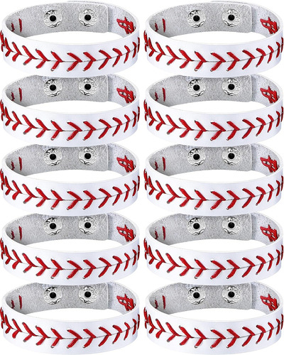 Genuine Leather Baseball Bracelet Baseball Wristbands Baseba