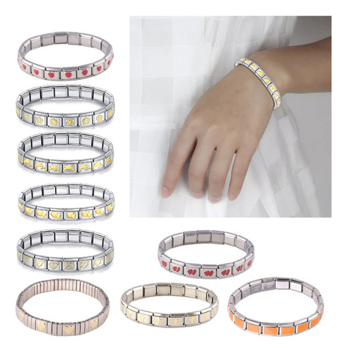 Pulsera Italiana Con Dijes De Inicio A Partir De 18 Eslabone