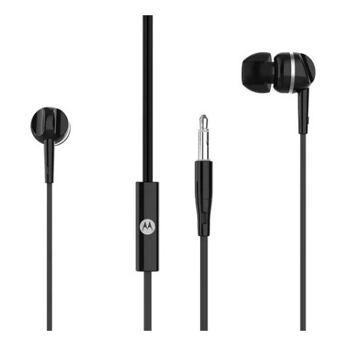 Auriculares Motorola Wired 105 Motobuds  Black