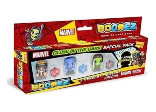 Boomez Marvel Pack 4 Figuras Batalla Glow In The Dark Lelab