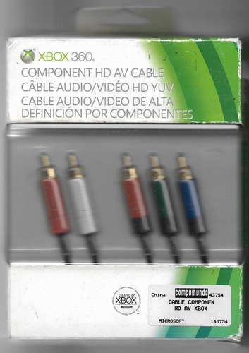 Cable Rca Para Xbox 360 Original