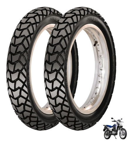 Par Pneu Bros Crosser 90/90-19 E 110/90-17 Maggion Viper