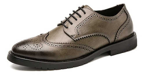 Hombres Brogues Buena Calidad Oxfords 38-46 Negro Marrón