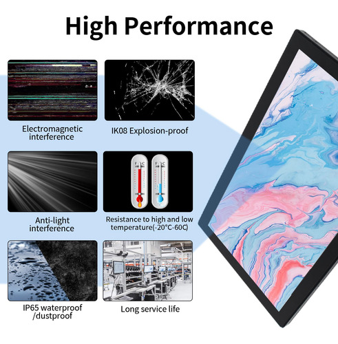 Monitor Lcd Táctil Capacitivo De 23,8 Pulgadas Resistente Ip