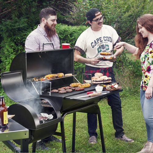 Parrilla Real De Carbón Para Barbacoa Con Ahumador Desmontab