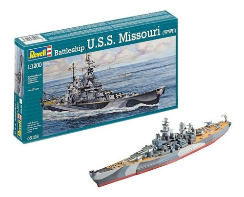 Imagem 2 de 5 de Plastimodelismo Revell Couraçado U.s.s. Missouri 1/1200