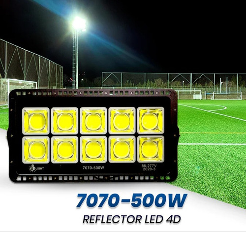 Reflector Led 4d 500w Luz Blanca (6500k) Ip66 Bj Light Tg09