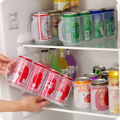 Soporte Porta Cervezas Latas Botellas Organizador De Nevera