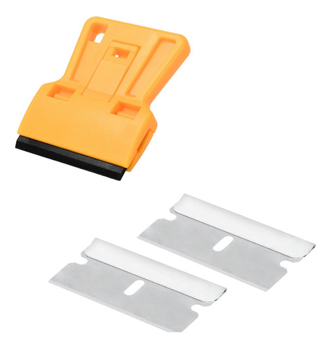 Scraper Plastico Polarizado Oferta Yellow +  2 Repuestos 