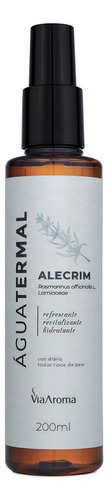 Agua Termal Alecrim Via Aroma 200ml Natural E Vegano