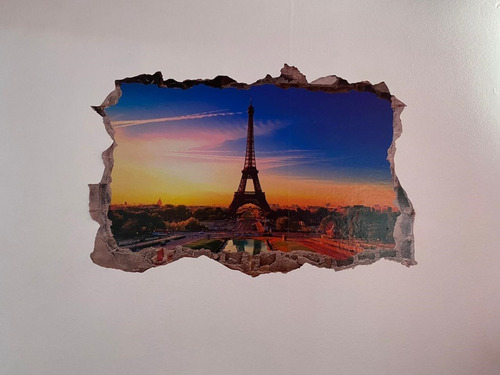 Imagen 2 de 2 de Vinilo Decorativo De Pared Paris