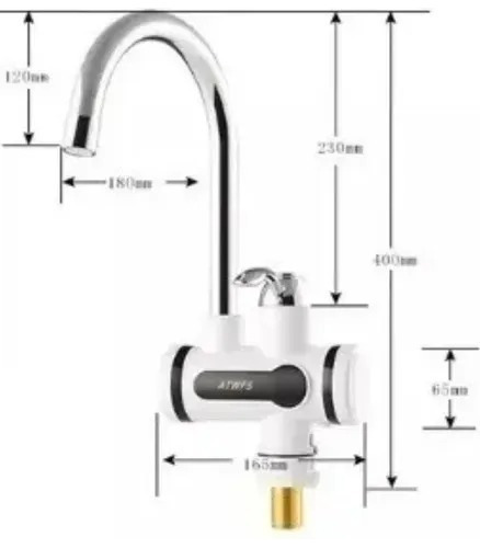 Llave Grifo Agua Caliente Electrica Lavaplatos /6032 Color B