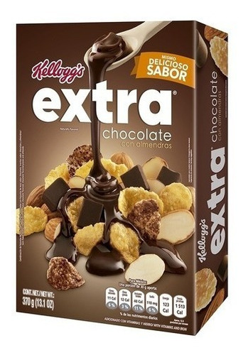 Cereal Kelloggs Extra Sabor Chocolate Con Almendras 765 Gr