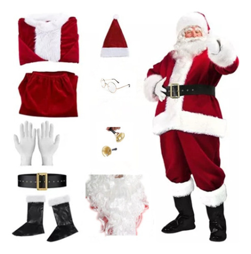 Mc Traje De Papá Noel De Navidad For Hombre Y Mujer