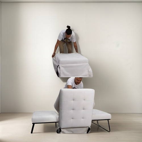 Futón Sofá Cama Modelo Cubo 12 Colores De 2 Plazas