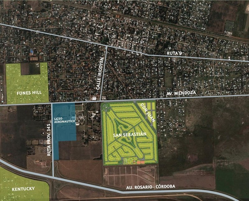 Funes - Venta De Lote En Barrio San Sebastian - De Esquina