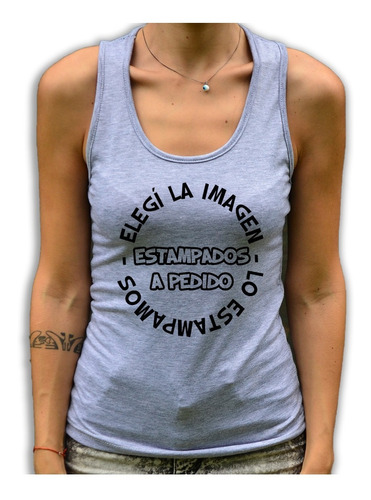 Musculosa Deportiva Mujer Personalizar Tu Logo A Pedido Tc