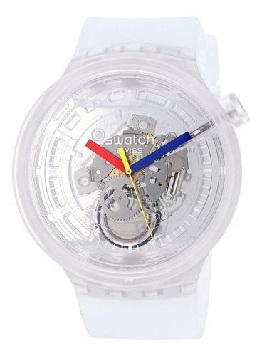 Swatch Swiss Quartz - Correa De Silicona Transparente