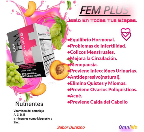 Kit De Fem Plus Y Powermeyke Para La Fertilida 