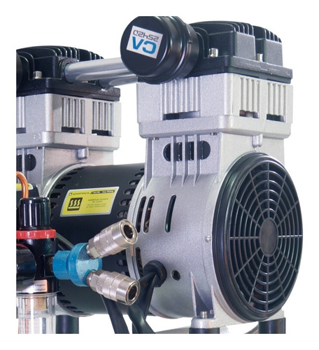 Imagen 2 de 3 de Compresor de aire eléctrico portátil Elite CA2542D monofásico blanco 110V 60Hz