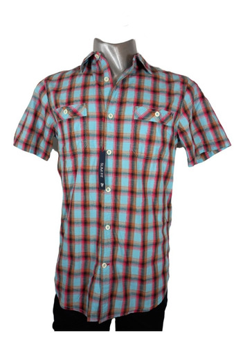 Camisa Hombre Cremieux Cuadros Calidad Importad Algodon 100%