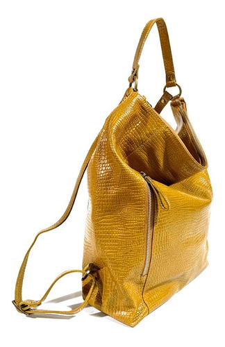 Mochila Mujer Xl Extra Large Clorinda Camel