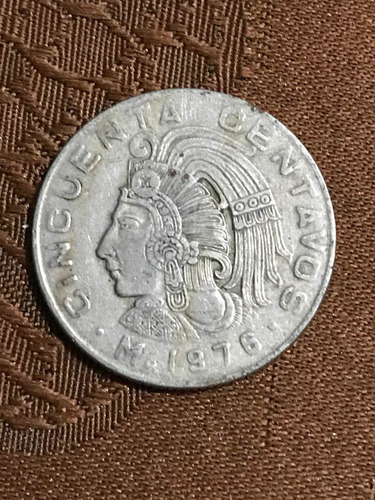 Moneda De 50 Centavos Mexico 1976