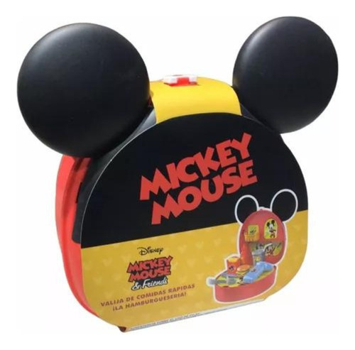 Valija Mickey Mouse La Hamburguesería C/ Accesorios